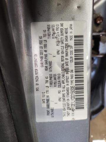 JM1DE1LY0D0158306 - 2013 MAZDA MAZDA2 SILVER photo 12