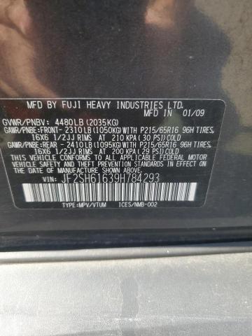 JF2SH61639H784293 - 2009 SUBARU FORESTER 2.5X GREEN photo 12