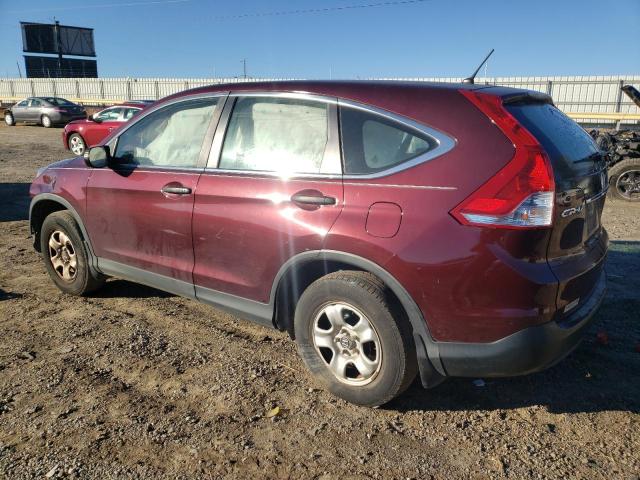 5J6RM4H31DL074642 - 2013 HONDA CR-V LX BURGUNDY photo 2