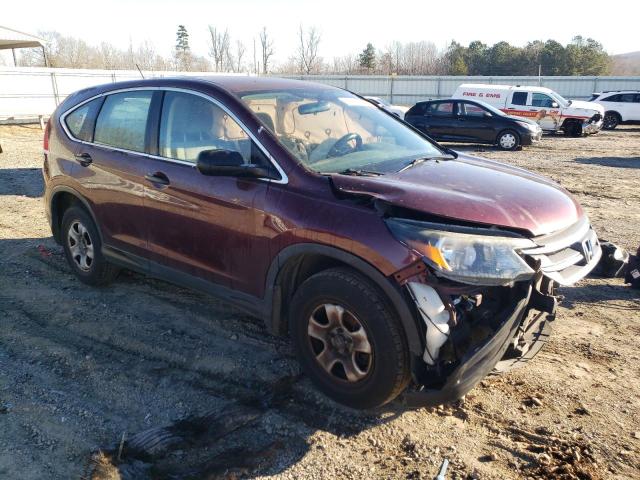 5J6RM4H31DL074642 - 2013 HONDA CR-V LX BURGUNDY photo 4