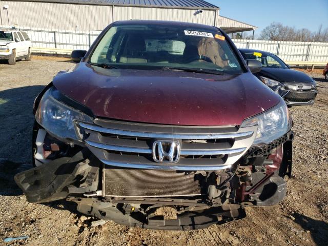 5J6RM4H31DL074642 - 2013 HONDA CR-V LX BURGUNDY photo 5