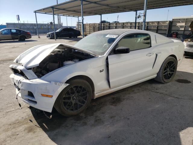 1ZVBP8AM5E5271566 - 2014 FORD MUSTANG WHITE photo 1