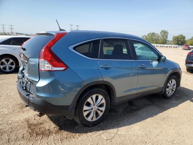5J6RM4H7XDL007864 - 2013 HONDA CR-V EXL TURQUOISE photo 3
