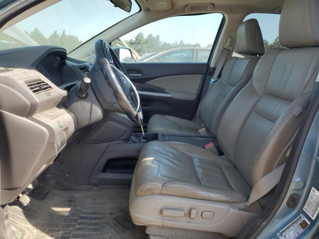 5J6RM4H7XDL007864 - 2013 HONDA CR-V EXL TURQUOISE photo 7