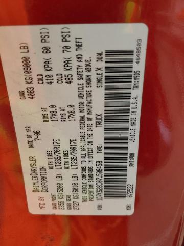 1D7KS28C07J508458 - 2007 DODGE RAM 2500 ST წითელი ფოტო 12