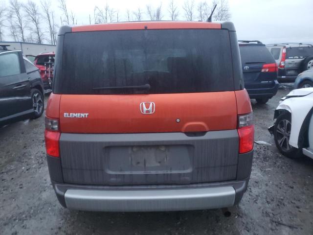 5J6YH28564L031307 - 2004 HONDA ELEMENT EX RED photo 6