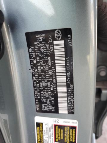 4T4BE46K09R084614 - 2009 TOYOTA CAMRY BASE TURQUOISE photo 12