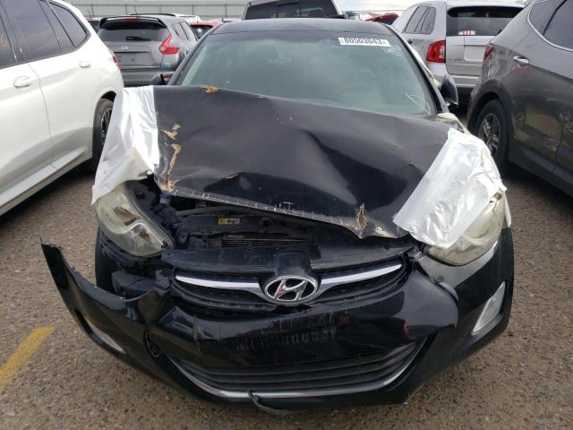 5NPDH4AE4DH451047 - 2013 HYUNDAI ELANTRA GLS BLACK photo 5