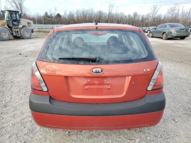 KNADE163886320716 - 2008 KIA RIO 5 SX ORANGE photo 6