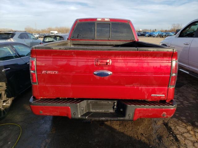1FTFW1EF8DFA44892 - 2013 FORD F150 SUPERCREW RED photo 6