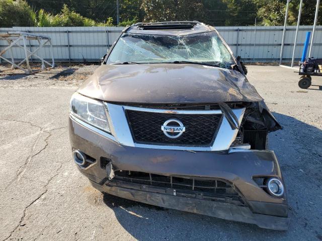 5N1AR2MN4FC604536 - 2015 NISSAN PATHFINDER S BROWN photo 5