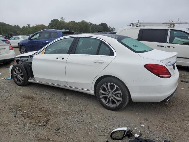 55SWF4KB8GU137745 - 2016 MERCEDES-BENZ C 300 4MATIC WHITE photo 2