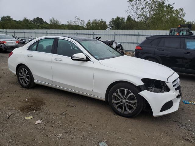 55SWF4KB8GU137745 - 2016 MERCEDES-BENZ C 300 4MATIC WHITE photo 4