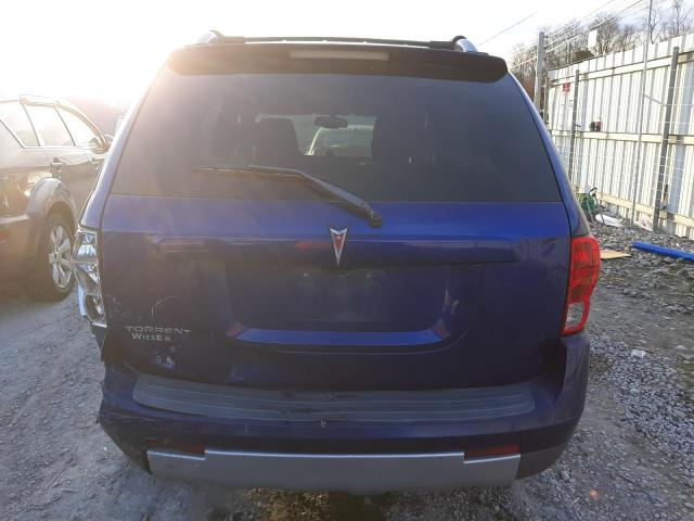 2CKDL63F866143606 - 2006 PONTIAC TORRENT BLUE photo 6