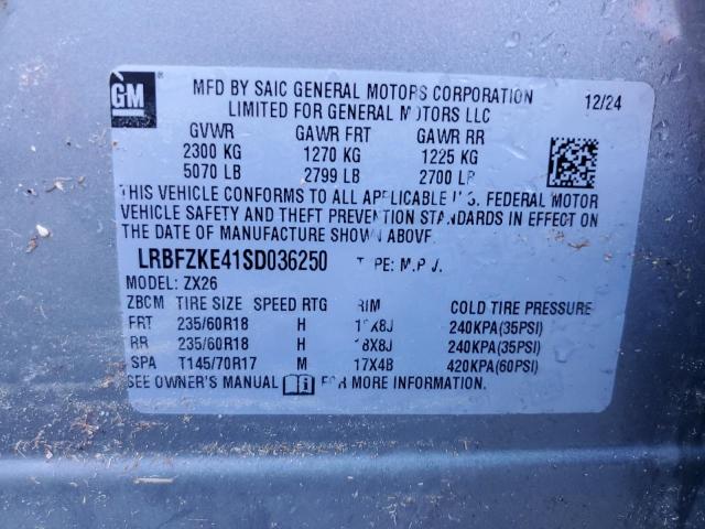 LRBFZKE41SD036250 - 2025 BUICK ENVISION PREFERRED Մոխրագույն լուսանկար 13