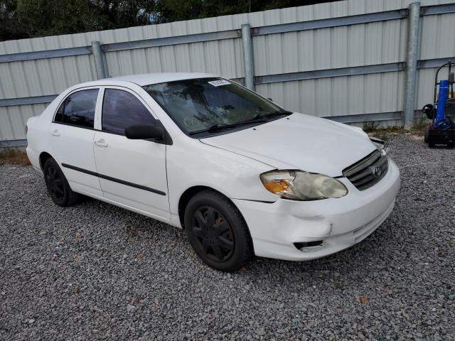 JTDBR32E430038540 - 2003 TOYOTA COROLLA CE WHITE photo 4