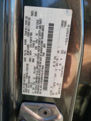 5LMCJ3D95HUL07424 - 2017 LINCOLN MKC RESERVE Gris foto 12