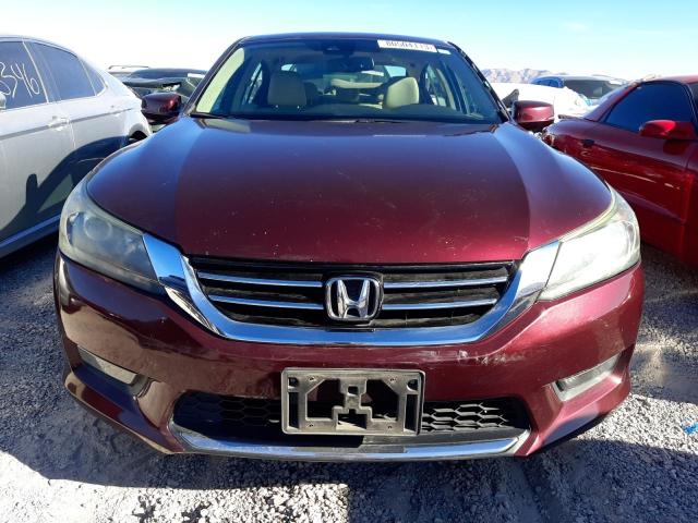 1HGCR3F83FA014383 - 2015 HONDA ACCORD EXL BURGUNDY photo 5