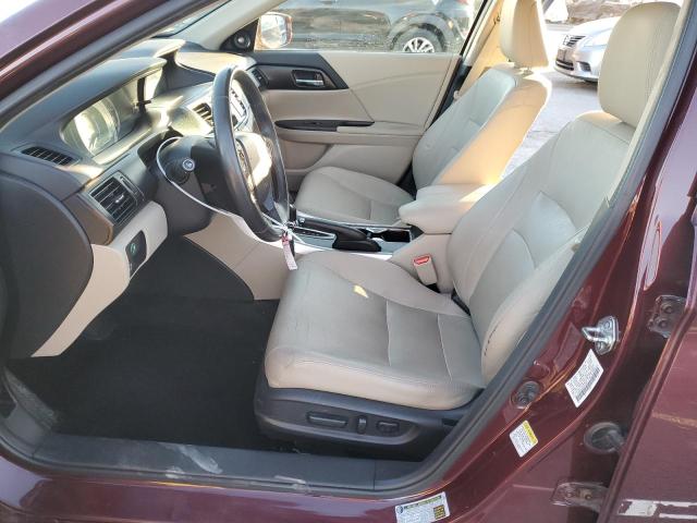 1HGCR3F83FA014383 - 2015 HONDA ACCORD EXL BURGUNDY photo 7