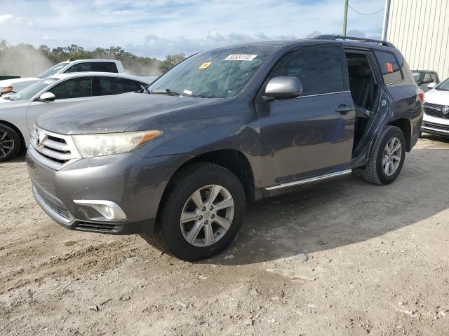 5TDZK3EH3CS070384 - 2012 TOYOTA HIGHLANDER BASE GRAY photo 1