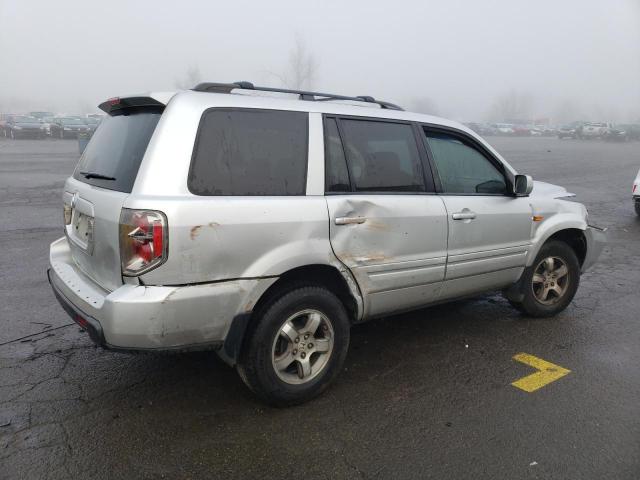 5FNYF28548B006491 - 2008 HONDA PILOT EXL SILVER photo 3