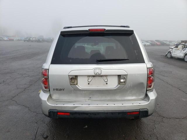 5FNYF28548B006491 - 2008 HONDA PILOT EXL SILVER photo 6