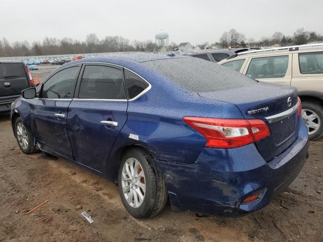 3N1AB7AP5KY299953 - 2019 NISSAN SENTRA S BLUE photo 2