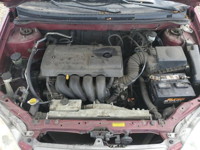 1NXBR32E63Z144430 - 2003 TOYOTA COROLLA CE 红色 照片 11