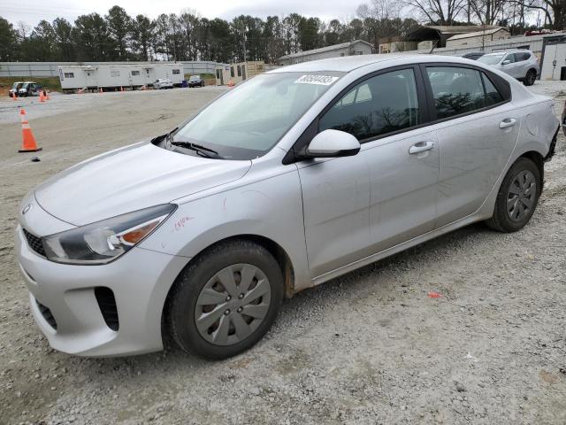 3KPA24AD9LE330772 - 2020 KIA RIO LX SILVER photo 1