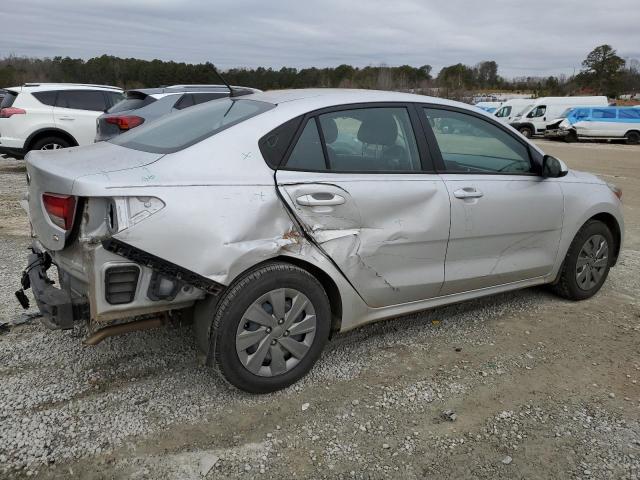 3KPA24AD9LE330772 - 2020 KIA RIO LX SILVER photo 3