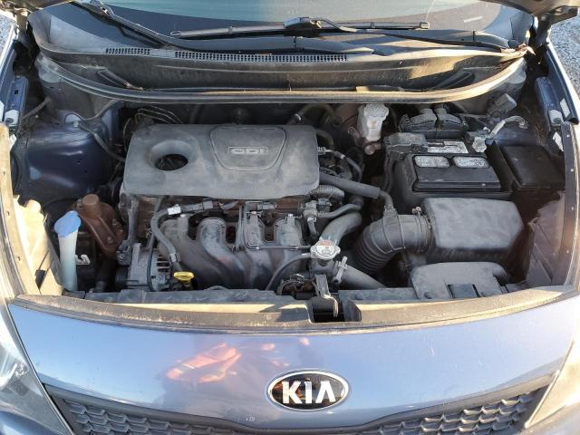 KNADM4A38G6693555 - 2016 KIA RIO LX BLUE photo 11