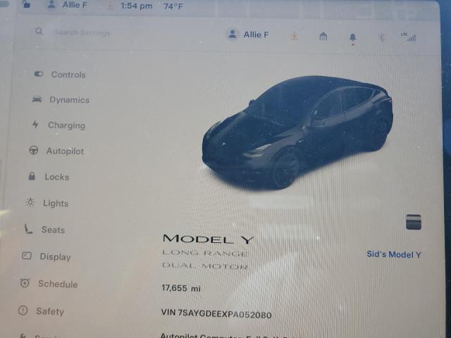 7SAYGDEEXPA052080 - 2023 TESLA MODEL Y 黑色 照片 9