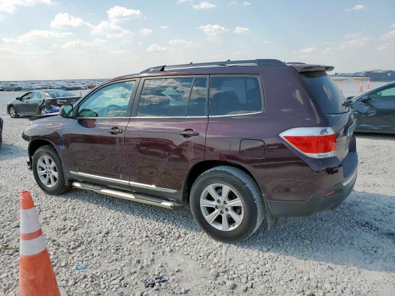 5TDZK3EH7CS087589 - 2012 TOYOTA HIGHLANDER BASE كستنائي صورة 2