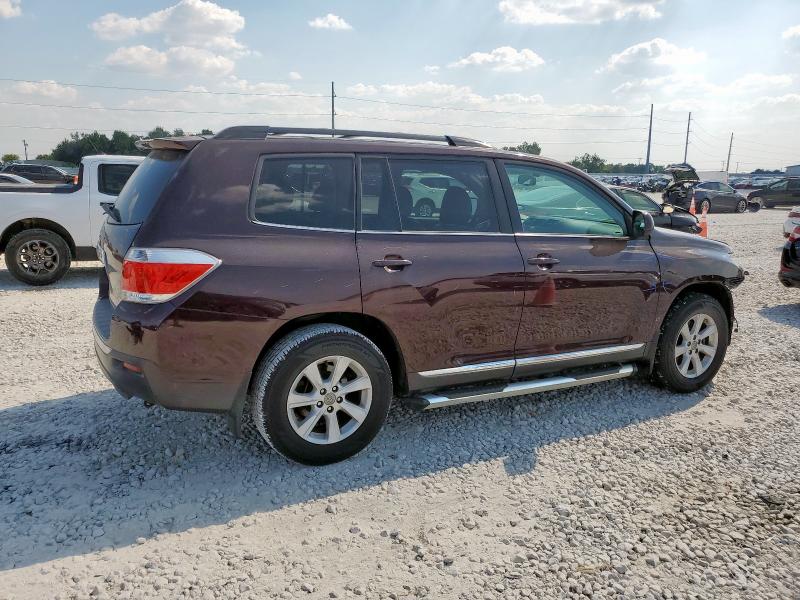 5TDZK3EH7CS087589 - 2012 TOYOTA HIGHLANDER BASE كستنائي صورة 3