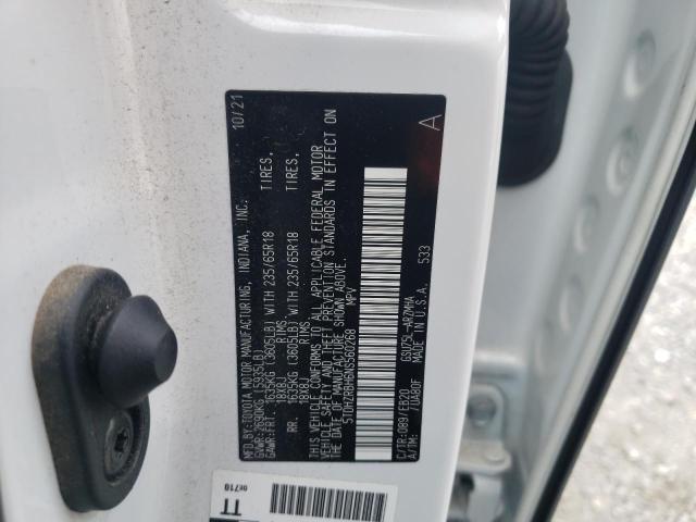 5TDHZRBH6NS560268 - 2022 TOYOTA HIGHLANDER XLE WHITE photo 13