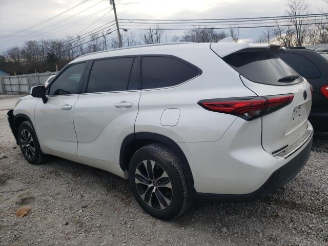 5TDHZRBH6NS560268 - 2022 TOYOTA HIGHLANDER XLE WHITE photo 2