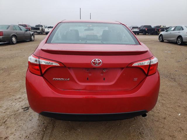 2T1BURHE2EC110630 - 2014 TOYOTA COROLLA L RED photo 6