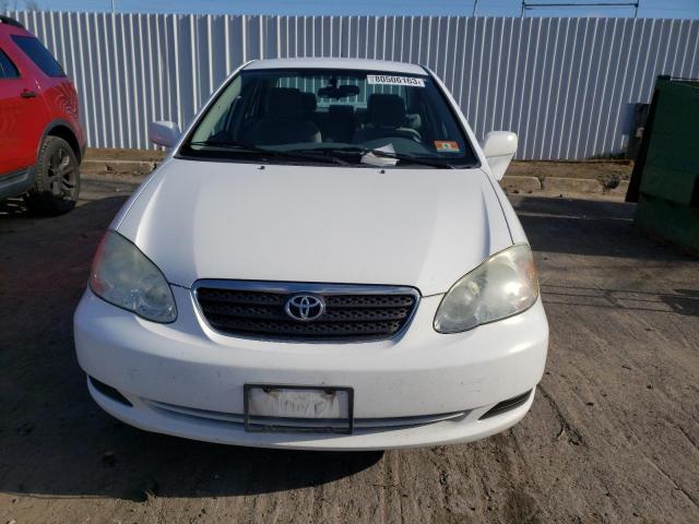 2T1BR30E77C780980 - 2007 TOYOTA COROLLA CE WHITE photo 5