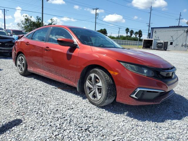 19XFC2F63KE007687 - 2019 HONDA CIVIC LX RED photo 4