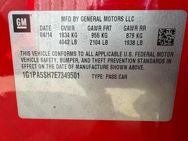 1G1PA5SH7E7349501 - 2014 CHEVROLET CRUZE LS RED photo 10