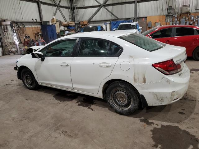 2HGFB2F44EH040824 - 2014 HONDA CIVIC LX WHITE photo 2