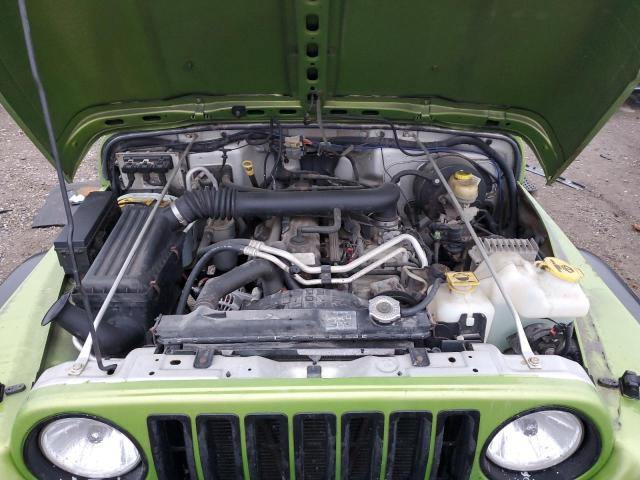 1J4FA39S74P761788 - 2004 JEEP WRANGLER X GREEN photo 11