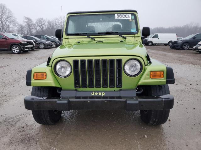 1J4FA39S74P761788 - 2004 JEEP WRANGLER X GREEN photo 5