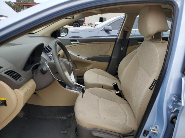 KMHCT4AE3CU053418 - 2012 HYUNDAI ACCENT GLS 蓝色 照片 7