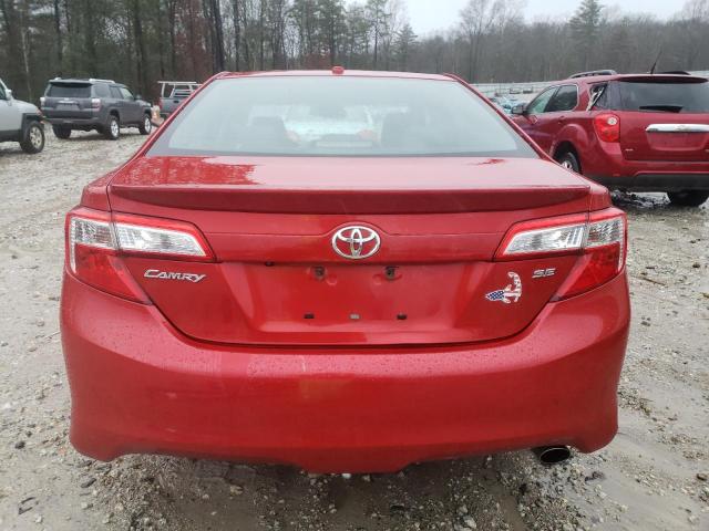 4T1BF1FK2CU572640 - 2012 TOYOTA CAMRY BASE RED photo 6