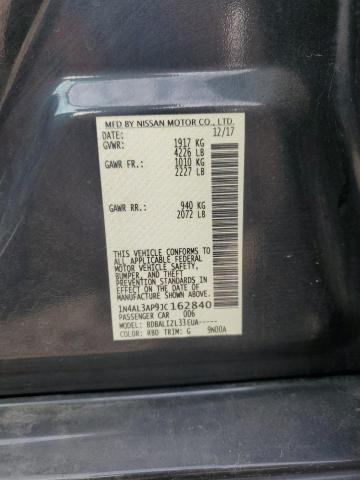 1N4AL3AP9JC162840 - 2018 NISSAN ALTIMA 2.5 黑色 照片 12