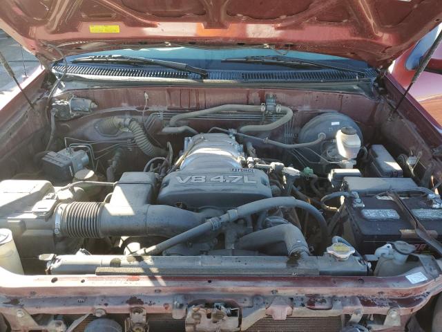 5TBDT48154S435816 - 2004 TOYOTA TUNDRA DOUBLE CAB LIMITED BURGUNDY photo 11