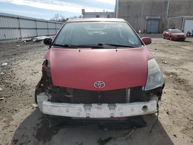 JTDKB20U597819267 - 2009 TOYOTA PRIUS RED photo 5