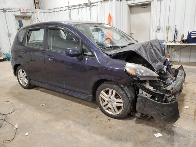 JHMGD38638S031030 - 2008 HONDA FIT SPORT BLUE photo 4