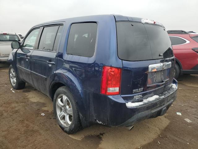 5FNYF3H52FB019081 - 2015 HONDA PILOT EXL BLUE photo 2